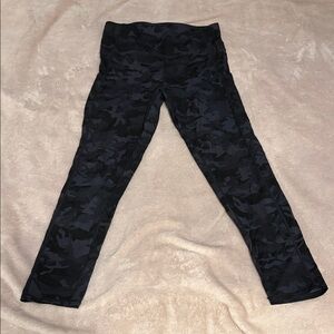 Women's Black Camouflage Leggings